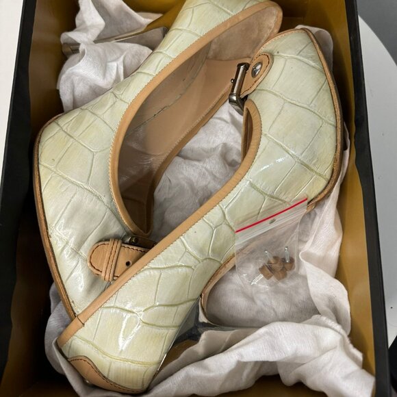 Giuseppe Zanotti Croc-Embossed Open Toe Pumps | Made in Italy | Size EU 41 - Picture 6 of 7